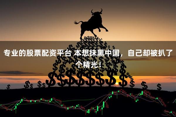 专业的股票配资平台 本想抹黑中国，自己却被扒了个精光！